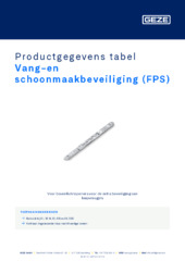 Vang-en schoonmaakbeveiliging (FPS) Productgegevens tabel NL