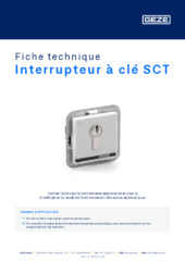 Interrupteur à clé SCT Fiche technique FR