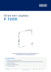 F 1200 Ürün veri sayfası TR