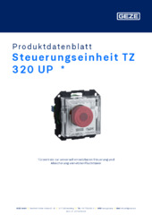 Steuerungseinheit TZ 320 UP  * Produktdatenblatt DE
