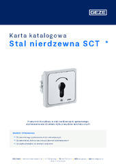 Stal nierdzewna SCT  * Karta katalogowa PL