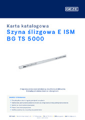 Szyna ślizgowa E ISM BG TS 5000 Karta katalogowa PL