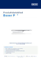 Boxer P  * Produktdatablad DA