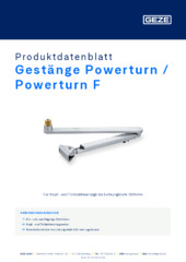 Gestänge Powerturn / Powerturn F Produktdatenblatt DE
