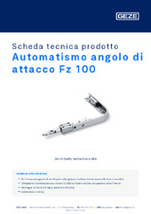 Automatismo angolo di attacco Fz 100 Scheda tecnica prodotto IT