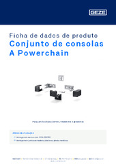 Conjunto de consolas A Powerchain Ficha de dados de produto PT