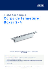 Corps de fermeture Boxer 2-4 Fiche technique FR