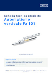 Automatismo verticale Fz 101 Scheda tecnica prodotto IT