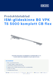 ISM-glideskinne BG VPK TS 5000 komplett CB flex Produktdatablad NB