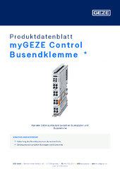 myGEZE Control Busendklemme  * Produktdatenblatt DE