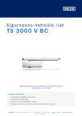 TS 3000 V BC Sigurnosno-tehnički list HR