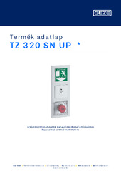 TZ 320 SN UP  * Termék adatlap HU