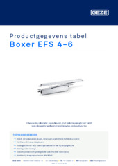Boxer EFS 4-6 Productgegevens tabel NL