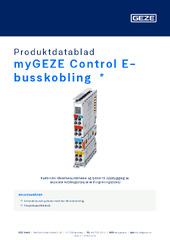 myGEZE Control E-busskobling  * Produktdatablad NB