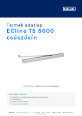 ECline TS 5000 csúszósín Termék adatlap HU