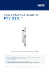 FTV 320  * Scheda tecnica prodotto IT