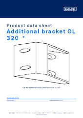 Additional bracket OL 320  * Product data sheet EN