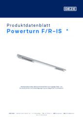 Powerturn F/R-IS  * Produktdatenblatt DE