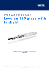 Levolan 120 glass with fanlight Product data sheet EN