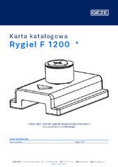 Rygiel F 1200  * Karta katalogowa PL