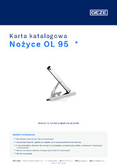 Nożyce OL 95  * Karta katalogowa PL
