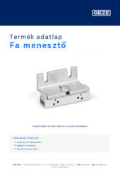 Fa menesztő Termék adatlap HU
