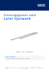 Latei lijstwerk Productgegevens tabel NL