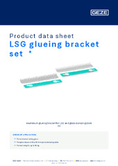LSG glueing bracket set  * Product data sheet EN