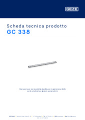 GC 338 Scheda tecnica prodotto IT