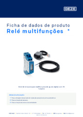 Relé multifunções  * Ficha de dados de produto PT