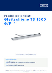 Gleitschiene TS 1500 G/F  * Produktdatenblatt DE