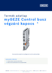 myGEZE Control busz végzáró kapocs  * Termék adatlap HU