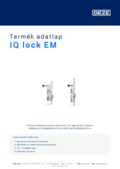 IQ lock EM Termék adatlap HU