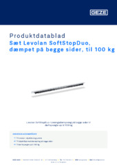 Sæt Levolan SoftStopDuo, dæmpet på begge sider, til 100 kg Produktdatablad DA