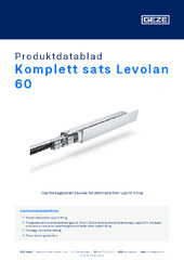 Komplett sats Levolan 60 Produktdatablad SV