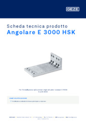 Angolare E 3000 HSK Scheda tecnica prodotto IT
