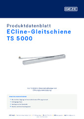 ECline-Gleitschiene TS 5000 Produktdatenblatt DE