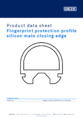 Fingerprint protection profile silicon main closing edge Product data sheet EN