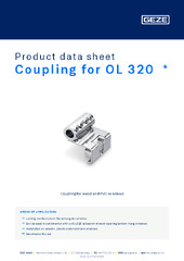Coupling for OL 320  * Product data sheet EN
