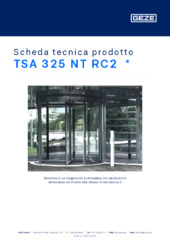 TSA 325 NT RC2  * Scheda tecnica prodotto IT