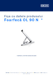 Foarfecă OL 90 N  * Fișa cu datele produsului RO