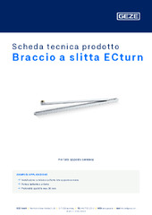 Braccio a slitta ECturn Scheda tecnica prodotto IT
