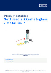 Sett med sikkerhetsglass / metallim  * Produktdatablad NB