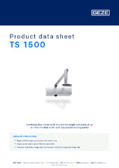 TS 1500 Product data sheet EN
