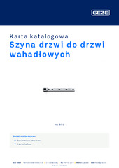 Szyna drzwi do drzwi wahadłowych Karta katalogowa PL