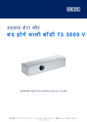 बंद होने वाली बॉडी TS 3000 V उत्पाद डेटा शीट HI
