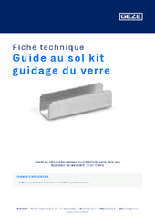 Guide au sol kit guidage du verre Fiche technique FR