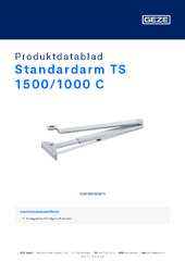 Standardarm TS 1500/1000 C Produktdatablad SV