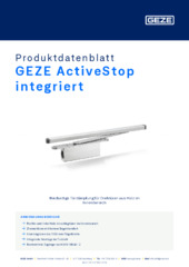 GEZE ActiveStop integriert Produktdatenblatt DE