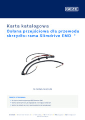 Osłona przejściowa dla przewodu skrzydło-rama Slimdrive EMD  * Karta katalogowa PL